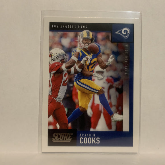 #300 Brandon Cooks Los Angeles Rams 2020 Score Football Card LA
