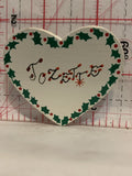 Joztte Holly Heart Button Pinback