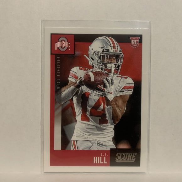 #433 K.J. Hill Rookie Ohio State 2020 Score Football Card LA
