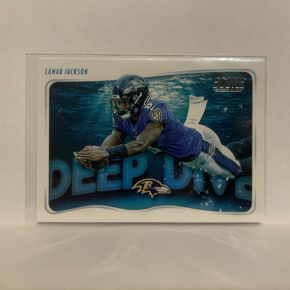 DD-LJ Lamar Jackson Baltimore Ravens 2020 Score Football Card LA