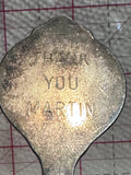 Speed Skating Thank You Martin  Souvenir Spoon