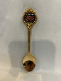 Sylvan Lake Alberta Wild Rose Souvenir Spoon