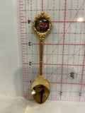 Sylvan Lake Alberta Wild Rose Souvenir Spoon
