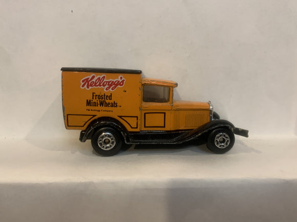 Brown Kellogg's Frosted Mini Wheats Model A Ford 1979 Matchbox Loose Diecast Car
