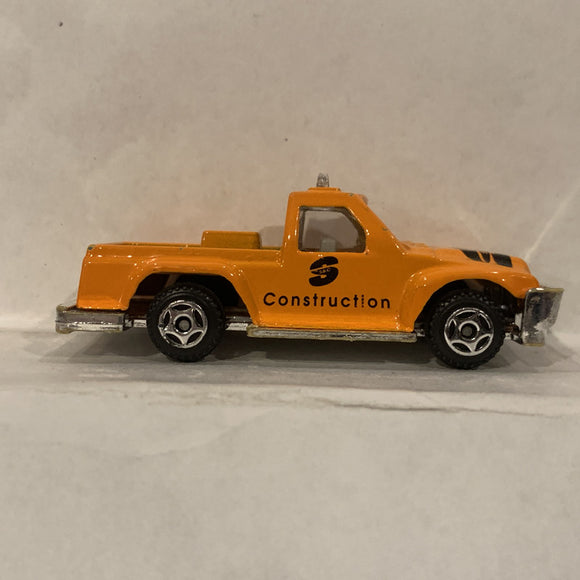 Orange Construction Pick up Truck Unbranded Diecast Car FM