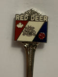 Red Deer Flag Alberta Souvenir Spoon