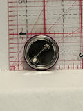 Embroidered Heart Button Pinback