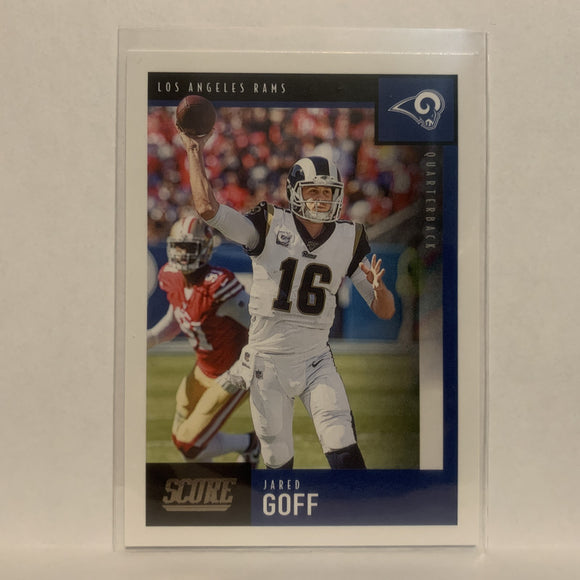 #301 Jared Goff Los Angeles Rams 2020 Score Football Card LA
