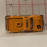 Orange Construction Pick up Truck Unbranded Diecast Car FM