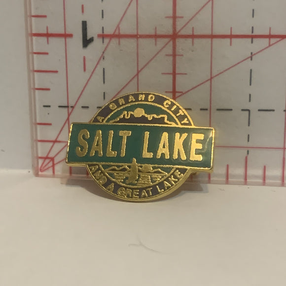 Salt Lake a Grand City and a Great Lake Utah Lapel Hat Pin