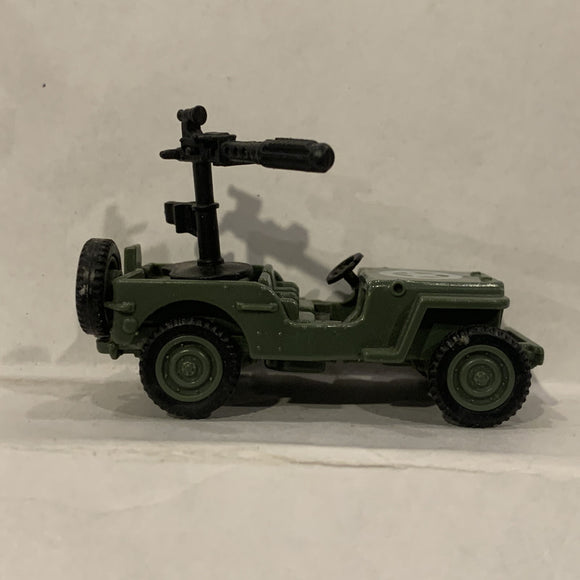 Green Army Assault Jeep Unbranded Diecast Car FM