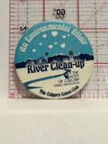 River Clean Up Calgary Canoe Club Button Pinback