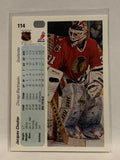# 114 Jacques Cloutier Chicago Blackhawks 1990-91 Upper Deck Hockey Card