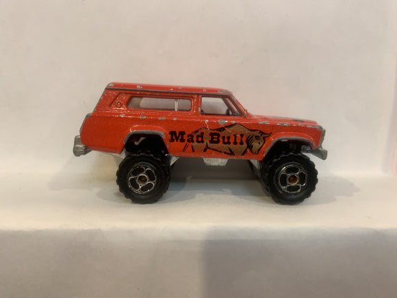 Red Mad Bull 4X4 Cherokee  Majorette Loose Diecast Car
