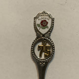 Alberta 75th Wild Rose  Collectable Souvenir Spoon AW