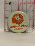United Way Volunteer Button Pinback
