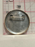 Yellow Smiling Telephone Button Pinback