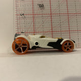 White Rocket Fire Hot Wheels Diecast Car FM