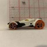 White Rocket Fire Hot Wheels Diecast Car FM
