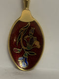 Orchid Flower Virginia City Nevada Souvenir Spoon