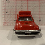 Red Fire Station Truck Unbranded Diecast Car FN