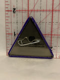 Rocker Musical Notes Triangle Button Pinback