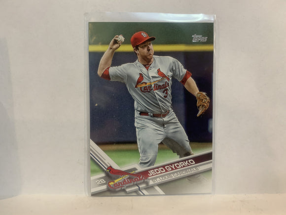 #668 Jedd Gyorko St Luois Cardinals  2017 Topps Series 2 Baseball Card MW
