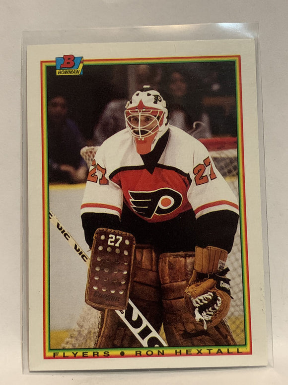 # 105 Ron Hextall Philadelphia Flyers 1990-91 Bowman Hockey Card