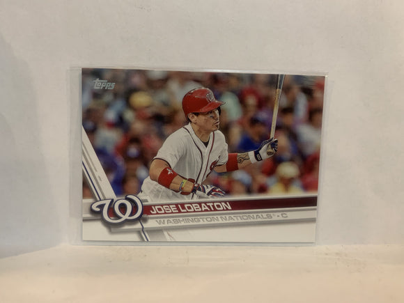 #651 Jose Lobaton Washington Nationals 2017 Topps Series 2 Baseball Card MW