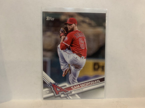 #653 Cam Bedrosian Los Angeles Angels 2017 Topps Series 2 Baseball Card MW