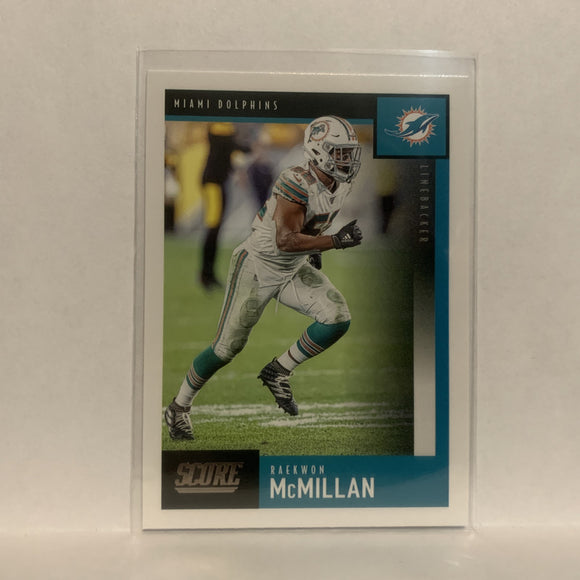 #18 Raekwon McMillan Miami Dolphins 2020 Score Football Card LC