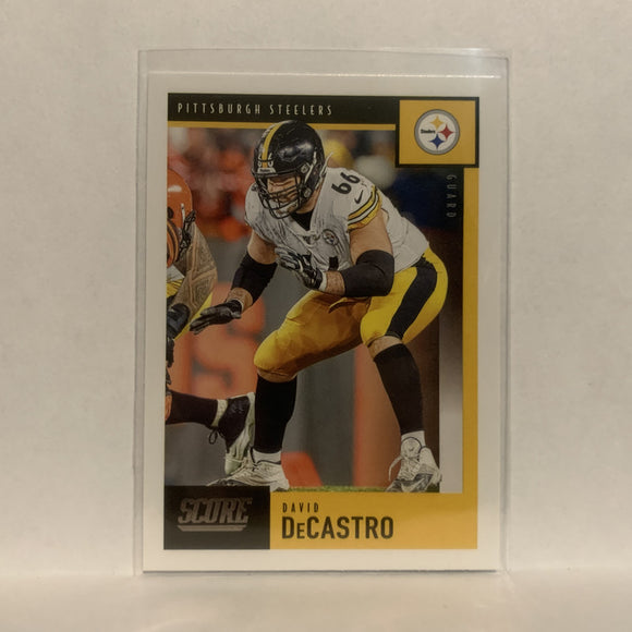 #74 David Decastro Pittsburgh Steelers 2020 Score Football Card LC