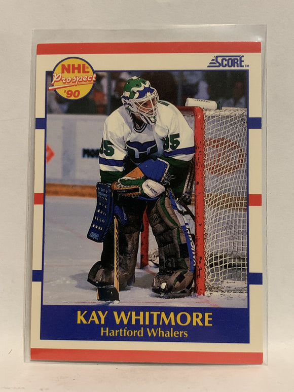 # 402 Kay Whitmore Rookie Hartford Whalers 1990-91 Score Hockey Card