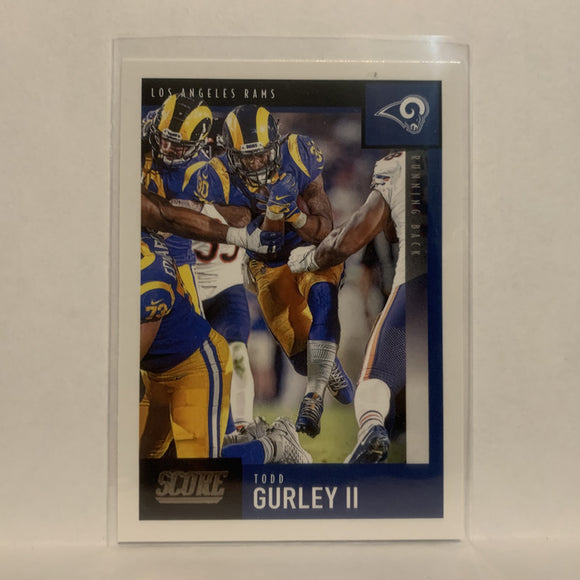 #302 Todd Gurley II Los Angeles Rams 2020 Score Football Card LC