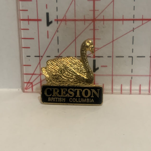 Creston Swan British Columbia Lapel Hat Pin