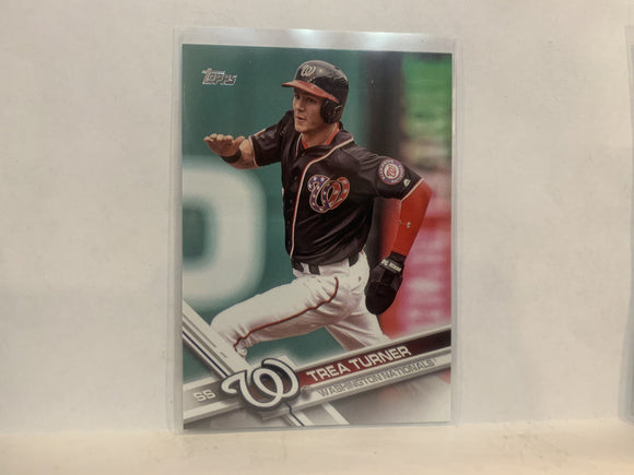 #645 Trea Turner Washington Nationals 2017 Topps Series 2 Baseball Card MX