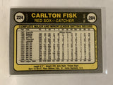 # 224 Carlton Fisk Boston Red Sox 1981 Fleer Baseball Card