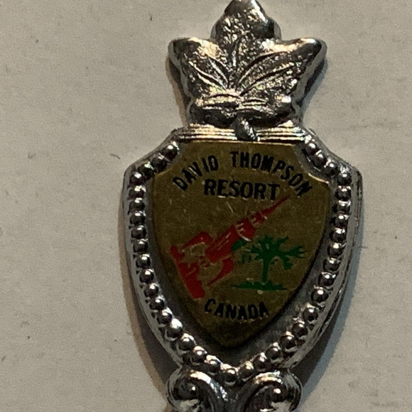David Thompson Resort Canada Alberta Collectable Souvenir Spoon AX