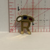 R White Blue Red Chain Lapel Hat Pin