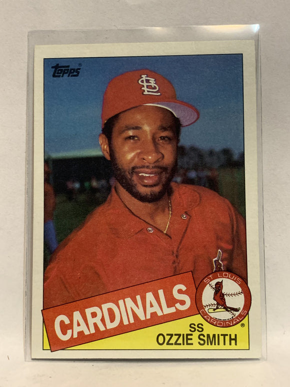 # 605 Ozzie Smith St Louis Cardinals 1985 Topps Baseball Card
