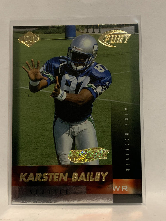 # 185 Karsten Bailey Rookie Gold Ingot Seattle Seahawks 1999 Collector's Edge Fury Football Card
