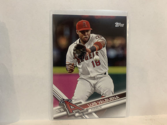 #638 Luis Valbuena Los Angeles Angels 2017 Topps Series 2 Baseball Card MX