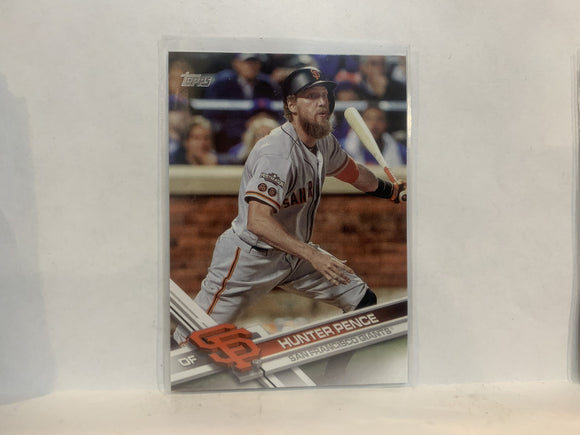 #633 Hunter Pence San Francisco Giants 2017 Topps Series 2 Baseball Card MX