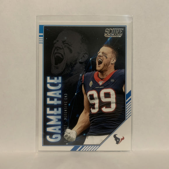 #GF-JW J.J. Watt Houston Texans Game Face 2020 Score Football Card LD