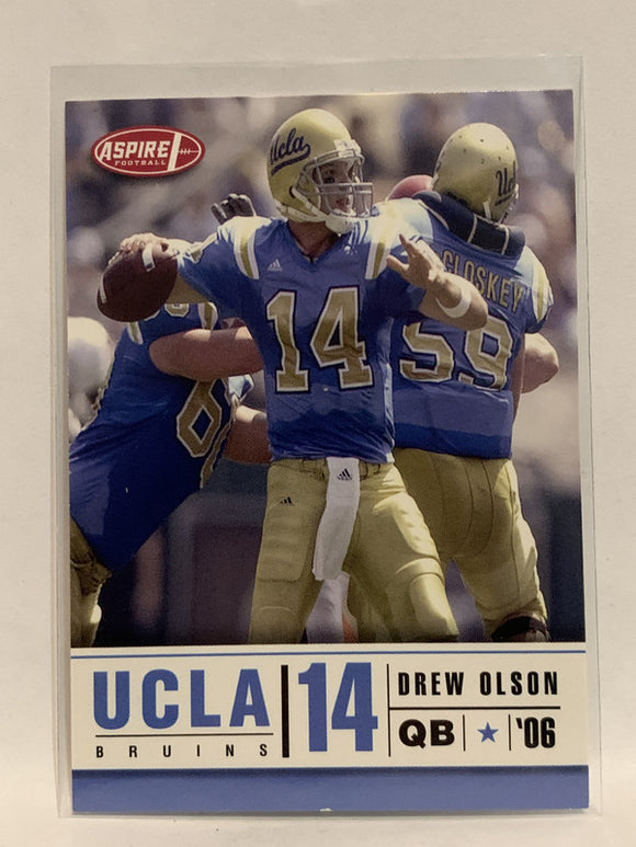# 9 Drew Olson UCLA Bruins 2006 Aspire  Football Card