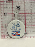 Public Education america Fold Over Button Pinback