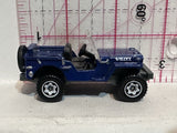 Blue Willys Jeep 1/52 H23 2009  Matchbox Diecast Car