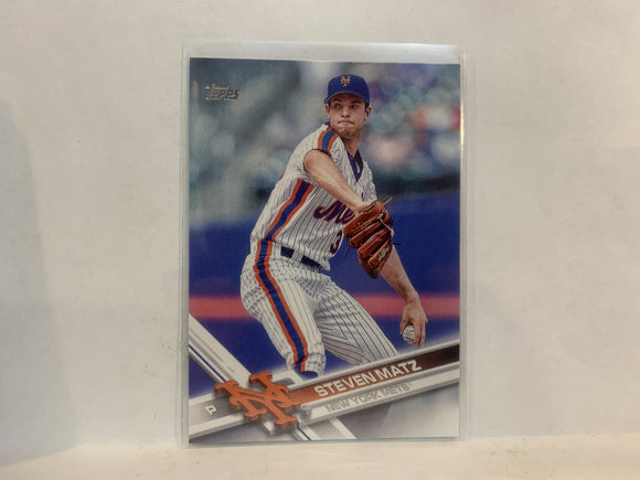 #632 Steven Matz New York Mets 2017 Topps Series 2 Baseball Card MX