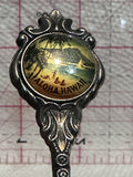 Aloha Hawaii Beach Volcano Silver Plated  Souvenir Spoon