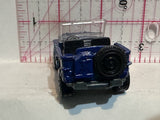 Blue Willys Jeep 1/52 H23 2009  Matchbox Diecast Car